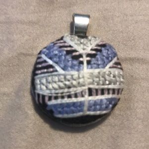 Blue white limited edition hand made charm